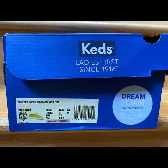 Keds Women's Surfer Neon Canvas Sneaker, Size: 6.5 - Picture 2 of 5